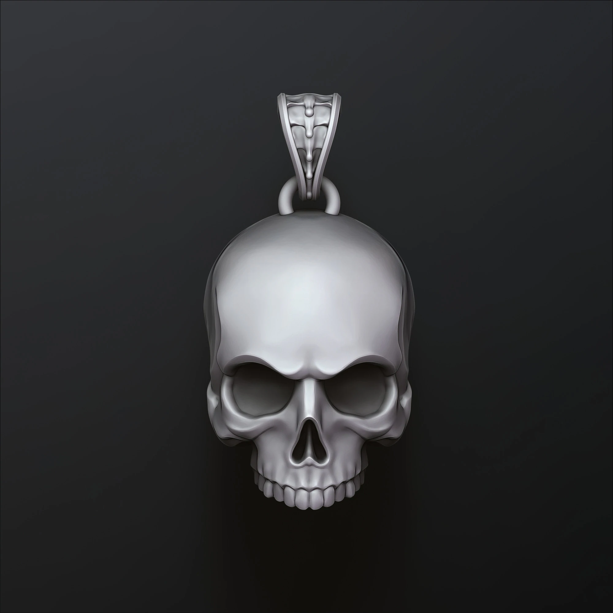 Skull Pendant 3D print model 3D Print Model .c4d .max .obj .3ds .fbx .stl .blend 
