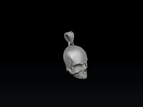 Skull Pendant 3D print model 3D Print Model