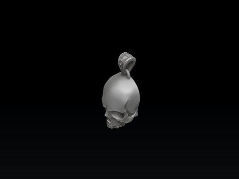 Skull Pendant 3D print model Modèles 3D en vedette