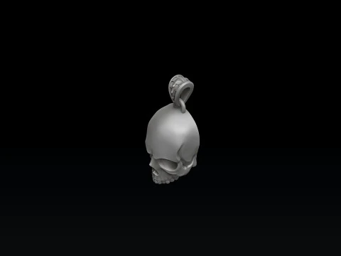 Skull Pendant 3D print model 3D Print Model