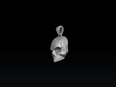 Skull Pendant 3D print model 3D Print Model