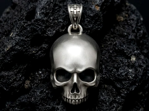 Colgante de calavera modelo de impresi&oacute;n 3D Modelo de impresión 3D