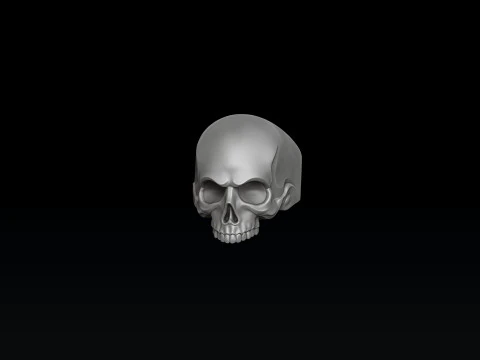 Skull Ring 3D print model 3D Print Model