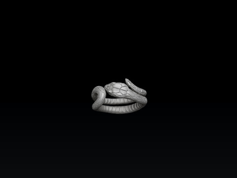 Snake Ring 3D print model 3D Print Model