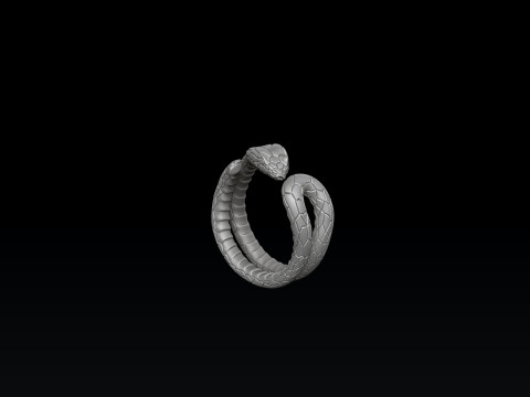 Snake Ring 3D print model 3D Print Model