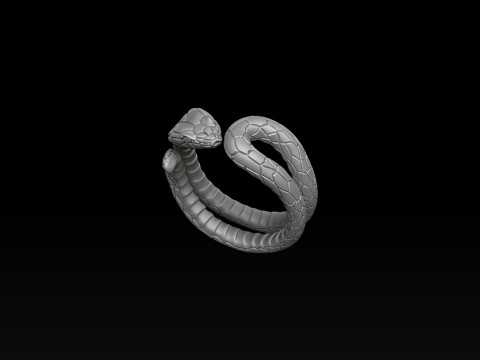 Snake Ring 3D print model 3D Print Model
