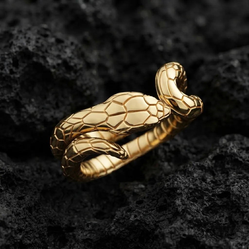 Snake Ring 3D print model 3D Print Model .c4d .max .obj .3ds .fbx .stl .blend 