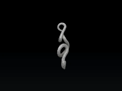 Snake Pendant 3D print model 3D Print Model