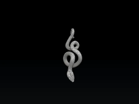 Snake Pendant 3D print model 3D Print Model