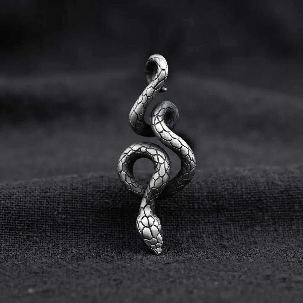 Snake Pendant 3D print model 3D Print Model .c4d .max .obj .3ds .fbx .stl .blend 