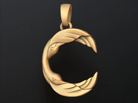 Vogel Letter C hanger 3D-printmodel 3D printmodel