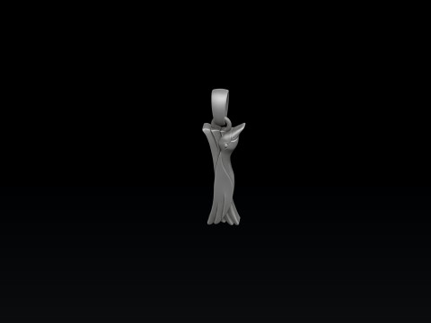 Bird Letter I Pendant 3D print model 3D Print Model
