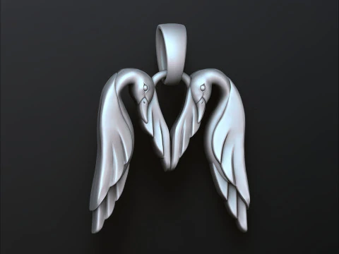 Vogel Letter M hanger 3D-printmodel 3D printmodel