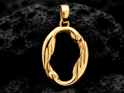 Bird Letter O Pendant 3D print model 3D Print Model