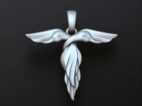 Vogel Letter T hanger 3D-printmodel 3D printmodel