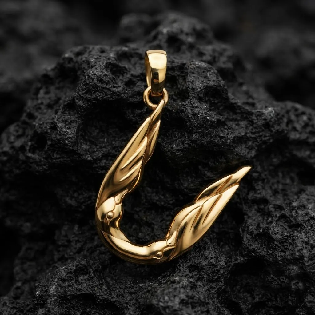 Bird Letter U Pendant 3D print model 3D Print Model .c4d .max .obj .3ds .fbx .stl .blend 