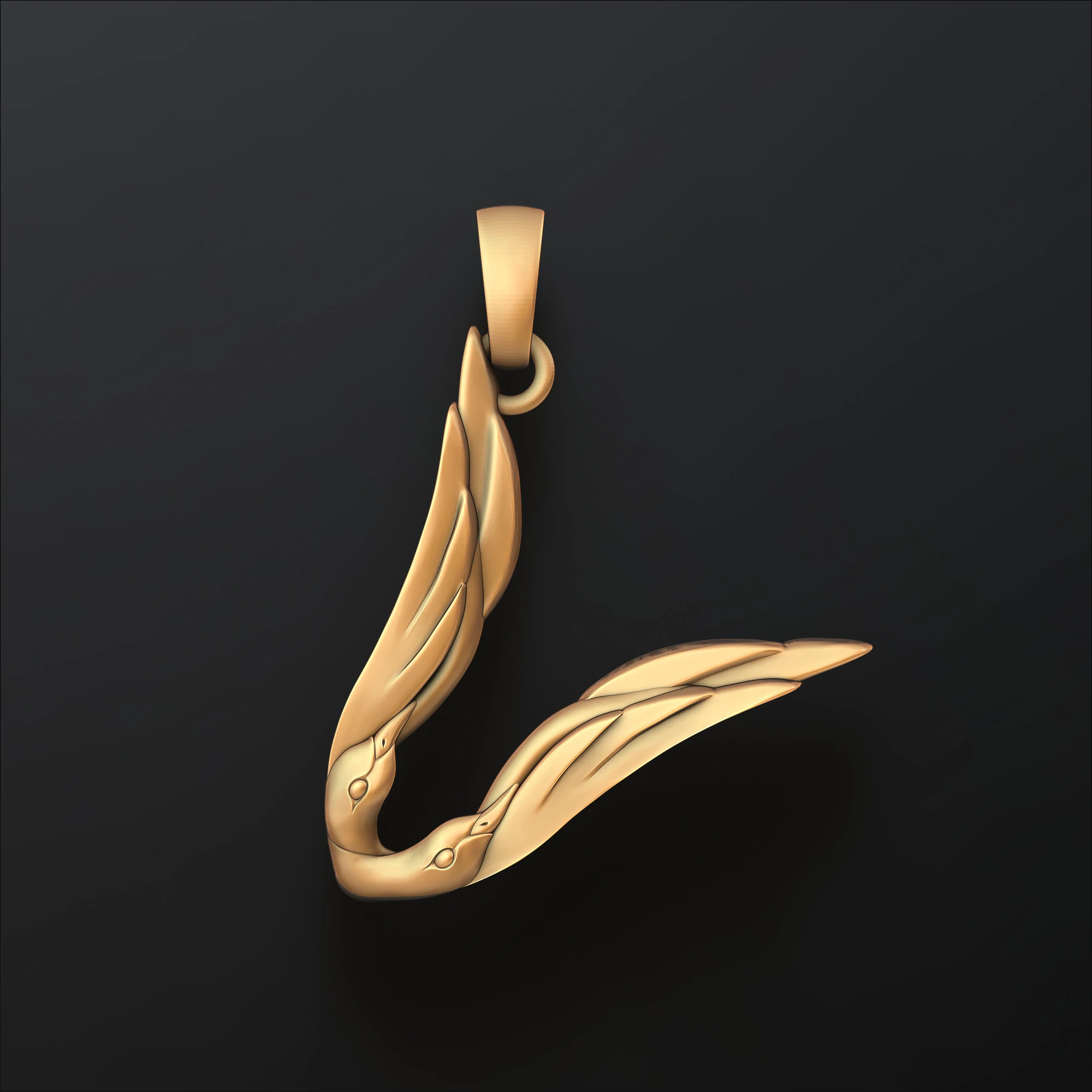 Vogel Letter V hanger 3D-printmodel 3D printmodel .c4d .max .obj .3ds .fbx .stl .blend 
