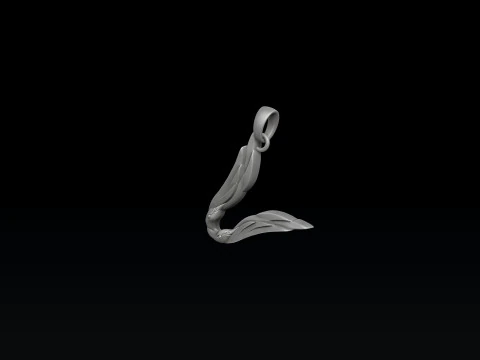 Vogel Letter V hanger 3D-printmodel 3D printmodel