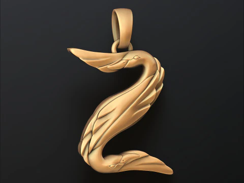 Vogel Letter Z hanger 3D-printmodel 3D printmodel