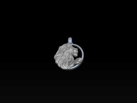 Zodiac Horoscope Leo Pendant 3D print model 3Dプリントモデル