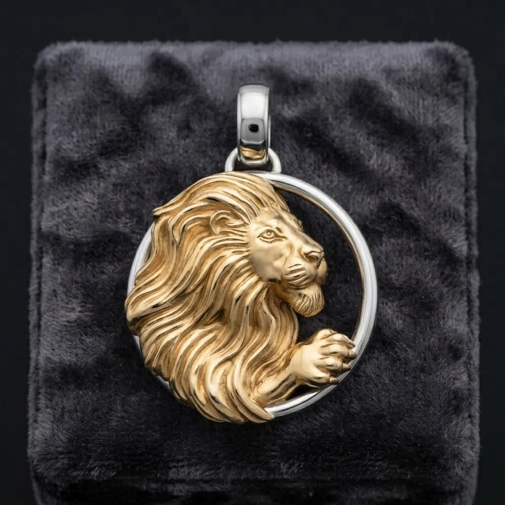 Zodiac Horoscope Leo Pendant 3D print model 3D Print Model .c4d .max .obj .3ds .fbx .stl .blend 