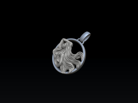 Zodiac Horoscope Virgo Pendant 3D print model 3Dプリントモデル