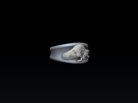 Zodiac Horoscope Taurus Ring 3D print model 3D Принт Модель