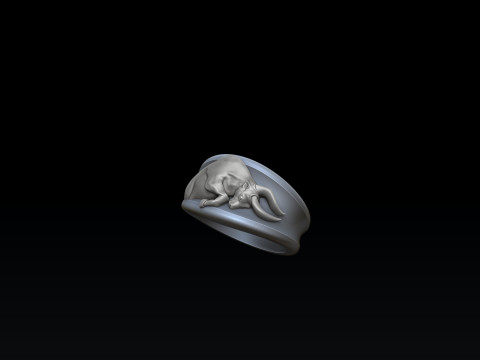 Zodiac Horoscope Taurus Ring 3D print model 3D Принт Модель
