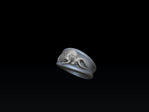 Zodiac Horoscope Taurus Ring 3D print model 3D Print Model