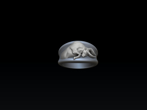 Zodiac Horoscope Taurus Ring 3D print model 3D Принт Модель