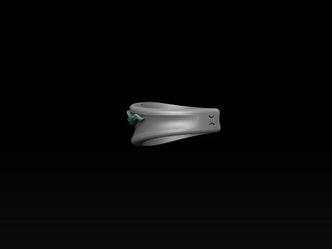 Zodiac Horoscope Gemini Ring 3D print model 3D 打印模型