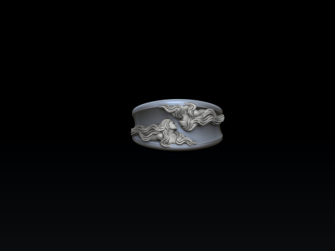 Zodiac Horoscope Gemini Ring 3D print model 3D 打印模型