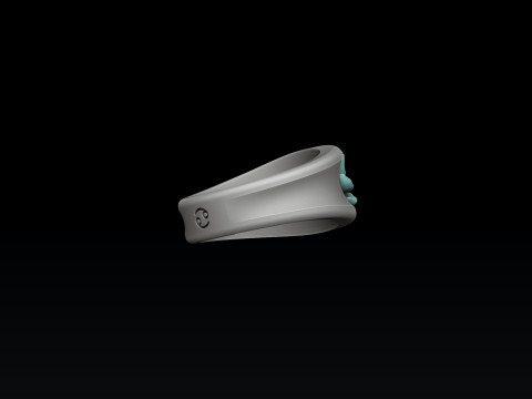 Zodiac Horoscope Cancer Ring 3D print model 3Dプリントモデル