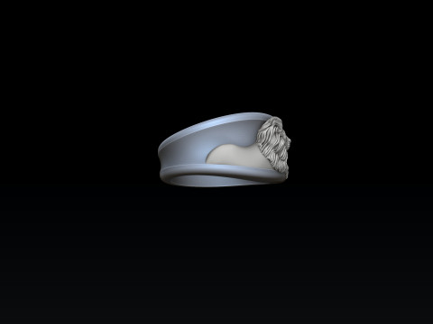 Zodiac Horoscope Leo Ring 3D print model Modello di stampa 3D