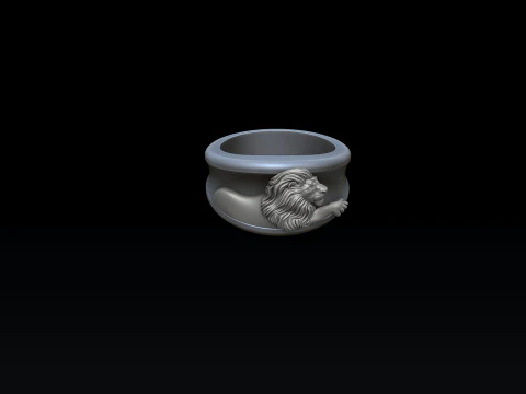 Zodiac Horoscope Leo Ring 3D print model 3D Print Model