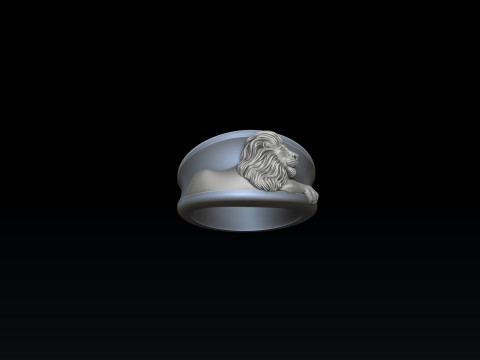 Zodiac Horoscope Leo Ring 3D print model Modello di stampa 3D