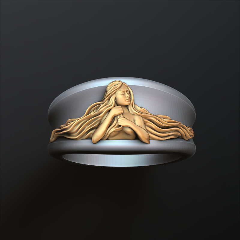 Zodiac Horoscope Virgo Ring 3D print model Modelo de Impressão 3D .c4d .max .obj .3ds .fbx .stl .blend