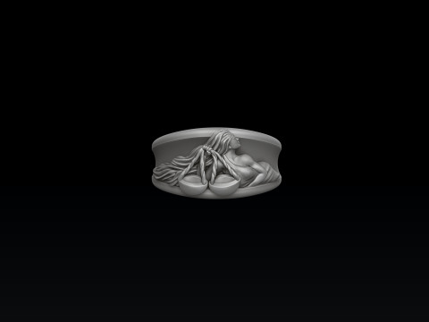Zodiac Horoscope Libra Ring 3D print model 3Dプリントモデル