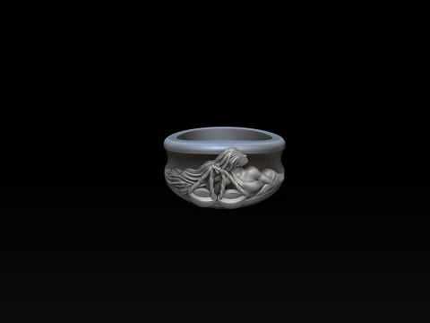 Zodiac Horoscope Libra Ring 3D print model 3D Print Model