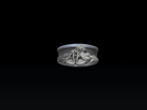 Zodiac Horoscope Libra Ring 3D print model 3D Print Model