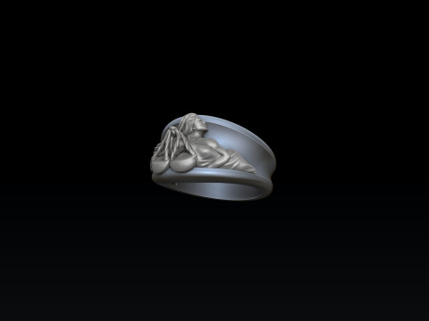 Zodiac Horoscope Libra Ring 3D print model 3Dプリントモデル