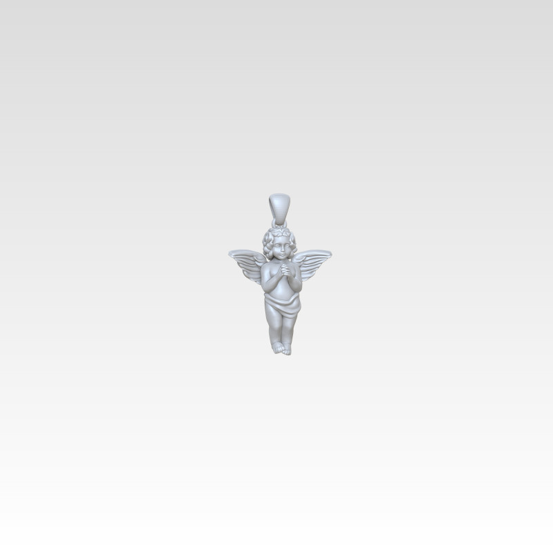 Angel Pendant Free 3D print model 3D प्रिंट मॉडल .c4d .max .obj .3ds .fbx .stl .blend 