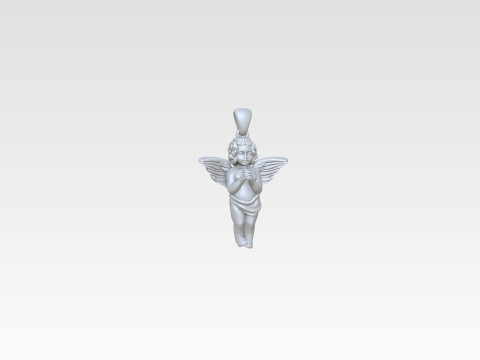 Angel Pendant Free 3D print model 3Dプリントモデル