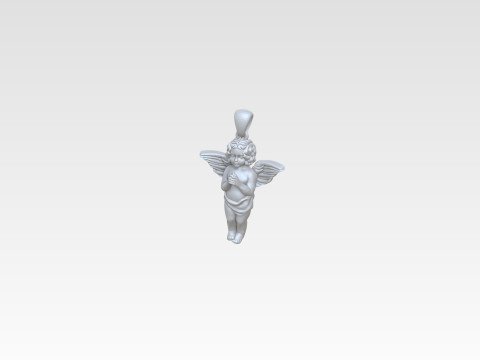 Angel Pendant Free 3D print model 3D प्रिंट मॉडल