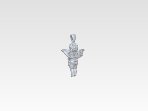 Angel Pendant Free 3D print model 3D प्रिंट मॉडल