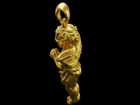 天使のペンダント無料 3D プリント モデル 3Dプリントモデル