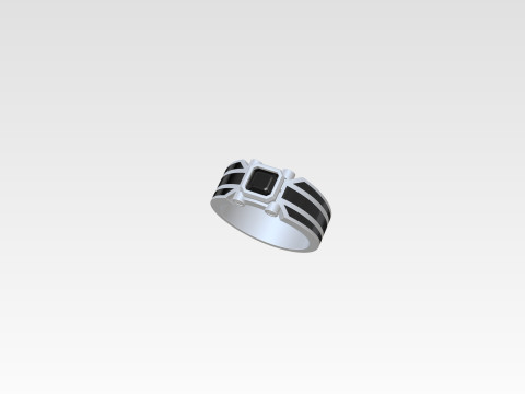Jewellery man ring Free 3D print model 3Dプリントモデル