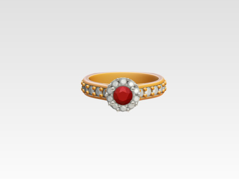 Jewelry ring free Free 3D print model 3Dプリントモデル
