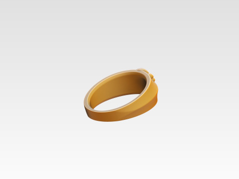 Skull Ring Free 3D print model 3D Baskı Modeli