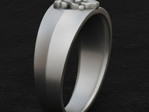 骷髅戒指免费 3D 打印模型 3D 打印模型